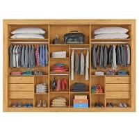 Guarda Roupa Cavich 3 Portas Espelhadas 100% Mdf Peróba - 5