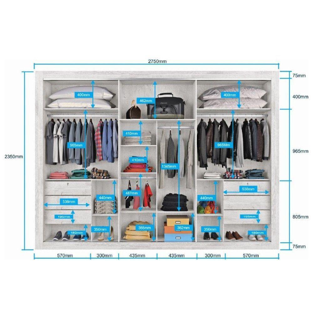 Guarda Roupa Cavich 1 Porta Espelhada 100% Mdf Móveis Europa Peroba/off White/peroba - 5