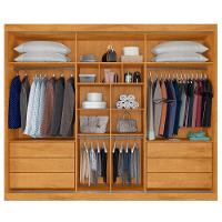 Guarda Roupa Bragança 1 Porta Espelhada 100% Mdf Off White/peroba - 6