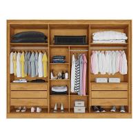 Guarda Roupa Argos 6 Portas 100% Mdf 2 Espelhados Mademarcs Peroba - 6