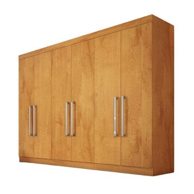 Guarda Roupa Alba 6 Portas 100% Mdf Mademarcs Peroba