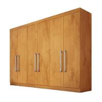Guarda Roupa Alba 6 Portas 100% Mdf Mademarcs Peroba - 1