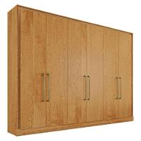 Guarda Roupa Argos 6 Portas 100% Mdf Móveis Mademarcs Peroba - 2