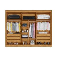 Guarda Roupa Argos 6 Portas 100% Mdf Móveis Mademarcs Peroba-off White - 6