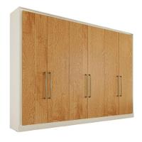 Guarda Roupa Argos 6 Portas 100% Mdf Móveis Mademarcs Off White-peroba - 1
