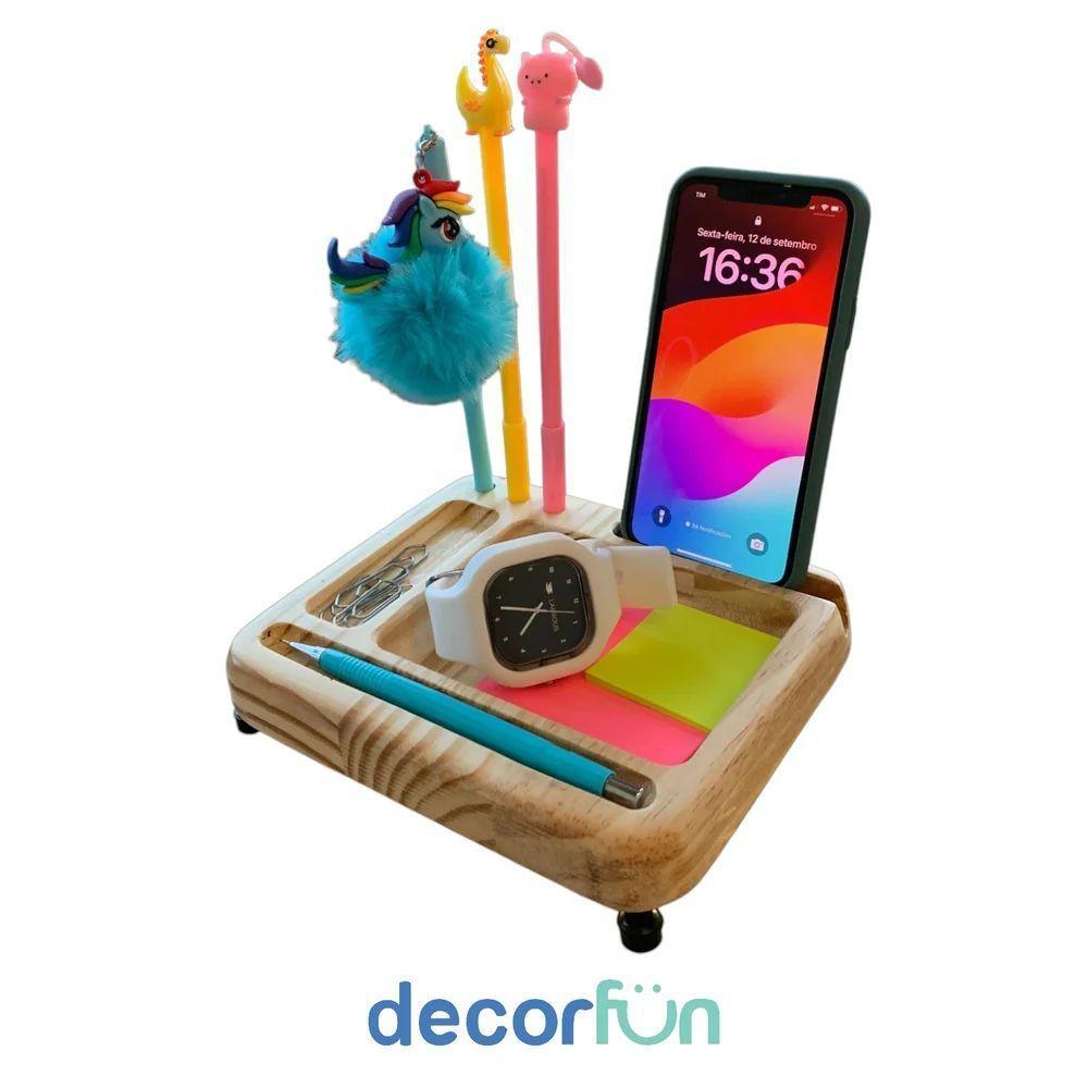 Organizador De Mesa Com Iluminação Led - Praticidade E Estilo Para Seu Espaço De Trabalho - 6