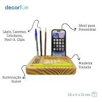 Organizador De Mesa Com Iluminação Led - Praticidade E Estilo Para Seu Espaço De Trabalho - 5