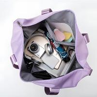 Mochila Viagem Dobrável Impermeável Lilás - Praticidade E Estilo Para Suas Aventuras! - 3