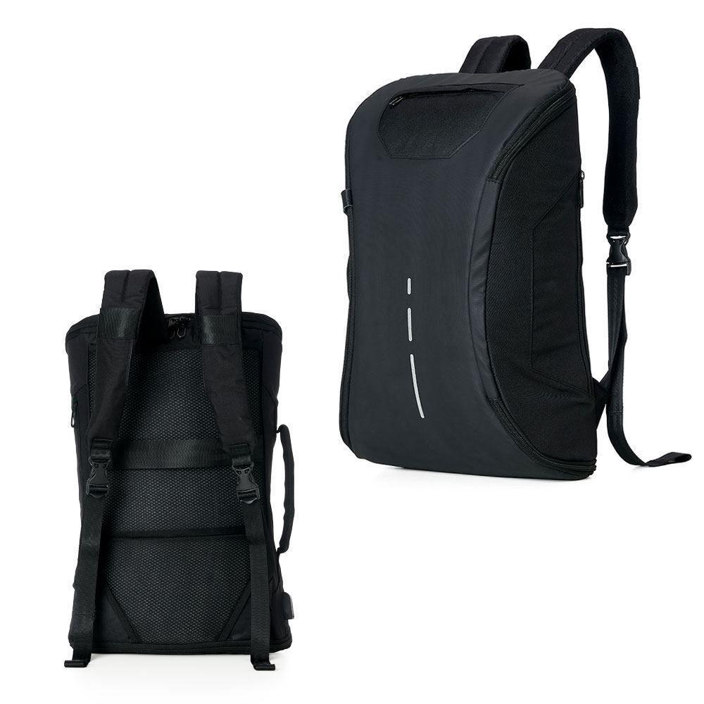 Mochila All Black Com Conector Usb – Elegância E Funcionalidade Para O Seu Dia A Dia - 1