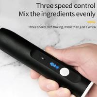 Kit Batedeira Mini Mixer Eletrico Misturador 2 Em 1 Portatil Sem Fio Recarregavel Multiuso Espumador Shakes Drinks - 3