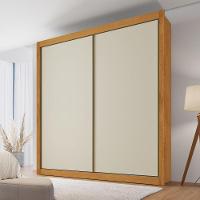 Guarda Roupa Zurique Solteiro 2 Portas 4 Gavetas 100% Mdf Peroba/off White/peroba - 3