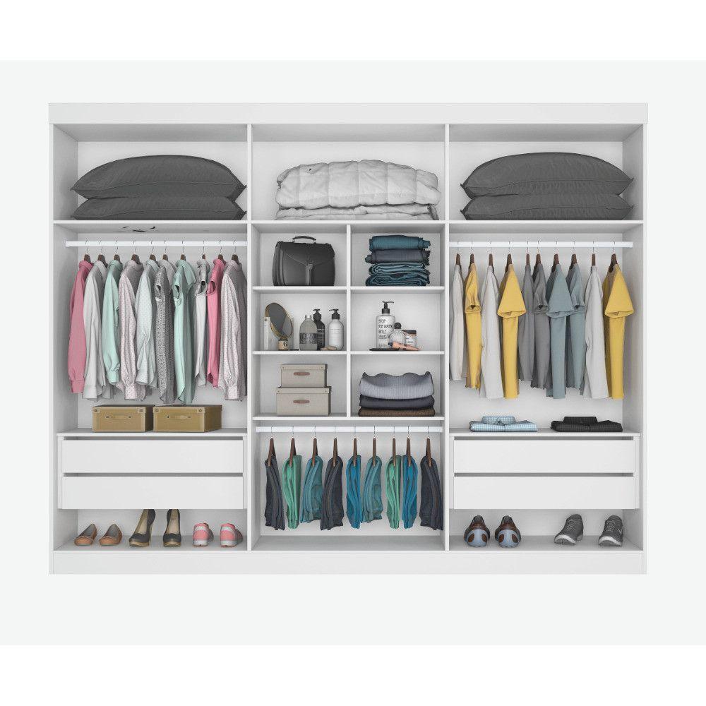 Guarda Roupas 6 Portas Alba Plus 100% Mdf Mademarcs Off White - 4