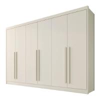 Guarda Roupas 6 Portas Alba Plus 100% Mdf Mademarcs Off White - 1