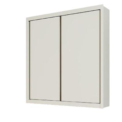 Guarda Roupa Zurique Solteiro 2 Portas 4 Gavetas 100% Mdf Off White/off White