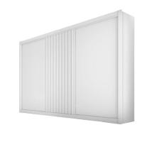 Guarda Roupa Vitória Casal 3 Portas 6 Gavetas 100% Mdf Branco Acetinado - 1