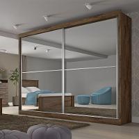 Guarda Roupa Verona Plus 2 Portas Espelhado 100% Mdf Brauna - 2