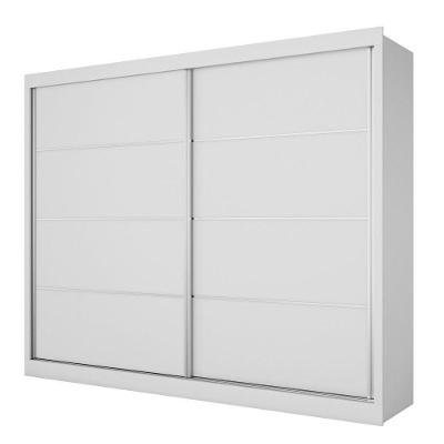 Guarda Roupa Verona Plus 2 Portas 100% Mdf Mademarcs Branco Acetinado