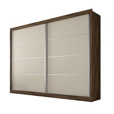 Guarda Roupa Verona Plus 2 Portas 100% Mdf Mademarcs Brauna-off White-brauna