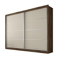 Guarda Roupa Verona Plus 2 Portas 100% Mdf Mademarcs Brauna-off White-brauna - 1