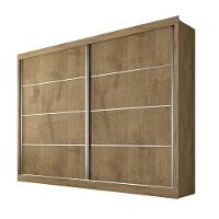 Guarda Roupa Verona Plus 2 Portas 100% Mdf Mademarcs Amêndoa-off White-amêndoa