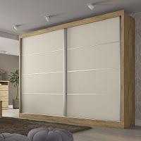 Guarda Roupa Verona Plus 2 Portas 100% Mdf Mademarcs Amêndoa-off White-amêndoa - 5