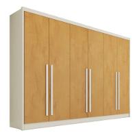 Guarda Roupa Valencia 6 Portas 6 Gavetas 100% Mdf Mademarcs Off White-peroba - 1