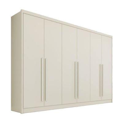 Guarda Roupa Valencia 6 Portas 6 Gavetas 100% Mdf Mademarcs Off White