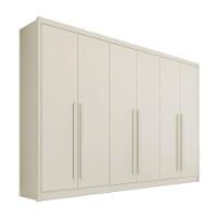 Guarda Roupa Valencia 6 Portas 6 Gavetas 100% Mdf Mademarcs Off White - 1