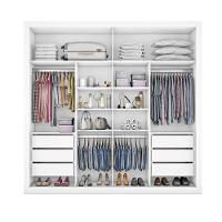 Guarda Roupa Sevilha 1 Porta Espelhada 100% Mdf Mademarcs Branco Acetinado