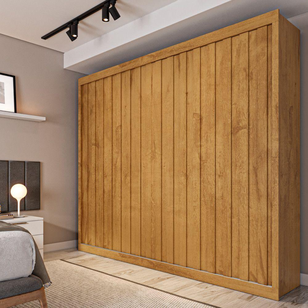 Guarda Roupa Rustic 2 Portas Ripado Mademarcs Peroba - 2