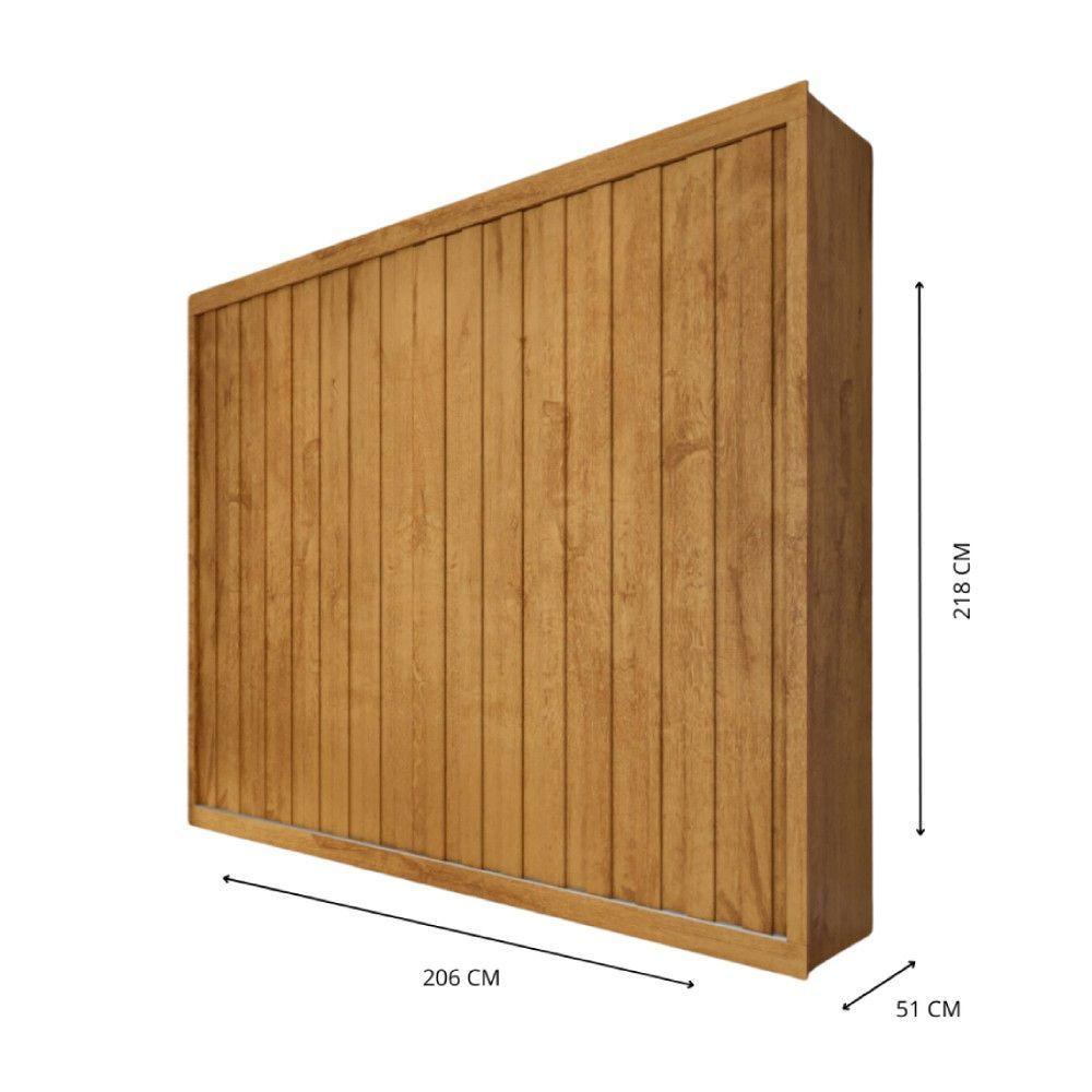 Guarda Roupa Rustic 2 Portas Ripado Mademarcs Peroba - 3