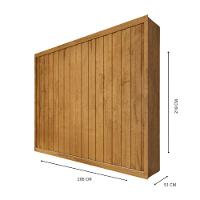 Guarda Roupa Rustic 2 Portas Ripado Mademarcs Peroba - 3