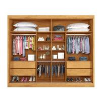 Guarda Roupa Rustic 2 Portas Ripado Mademarcs Peroba