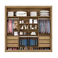 Guarda Roupa Sevilha 1 Porta Espelhada 100% Mdf Mademarcs Amêndoa-off White-amêndoa - 6