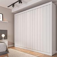 Guarda Roupa Rustic 2 Portas Ripado Mademarcs Branco Acetinado - 1