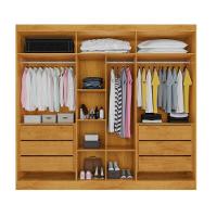 Guarda Roupa Oxford 6 Portas 4 Portas Ripado 6 Gavetas Peroba-off White