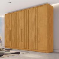 Guarda Roupa Oxford 6 Portas 4 Portas Ripado 6 Gavetas Peroba - 2