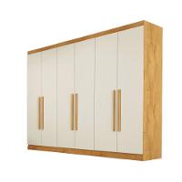 Guarda Roupa Oslo 6 Portas 6 Gavetas 100% Mdf Mademarcs Peroba-off White - 2