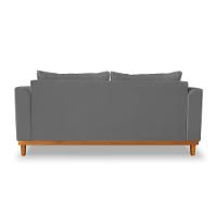 Sofá Viena Beny 3 Lugares Linho Grafite - 5