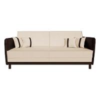 Sofá Modular 3 Lugares Filipi 2,12m Suede Bege - Corino Marrom - 2