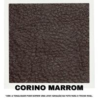 Sofá Modular 3 Lugares Filipi 2,12m Linho Bege - Corino Marrom - 8
