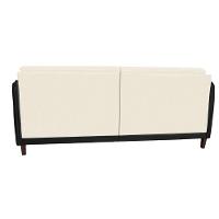 Sofá Modular 3 Lugares Filipi 2,12m Corino Bege - Corino Preto