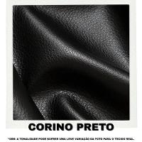 Sofá Modular 3 Lugares Filipi 2,12m Corino Bege - Corino Preto - 8