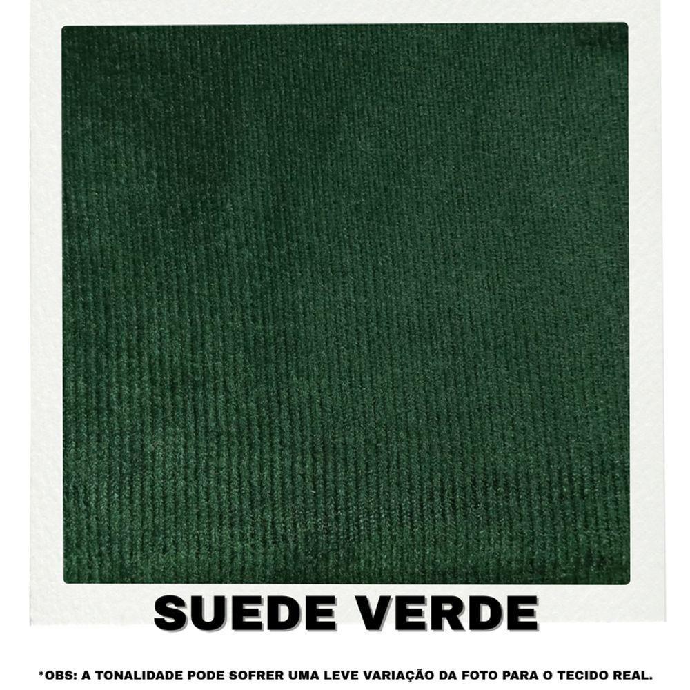 Sofá 4 Lugares Beny Com Chaise Esquerdo Suede Verde - 7