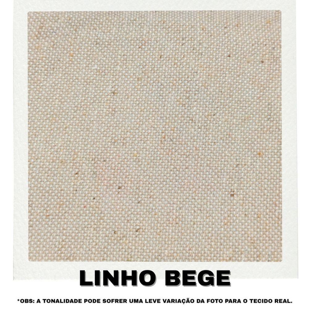 Sofá 4 Lugares Beny Com Chaise Esquerdo Linho Bege - 7