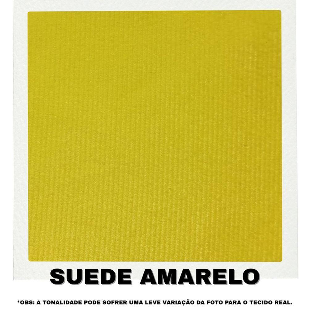 Sofá 4 Lugares Beny Com Chaise Esquerdo Suede Amarelo - 7
