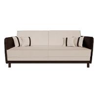 Sofá 3 Lugares Modular Filipi 2,12m Sala Recepção Clínica Cor:linho Bege-corino Marrom - 2