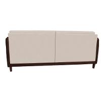 Sofá 3 Lugares Modular Filipi 2,12m Sala Recepção Clínica Cor:linho Bege-corino Marrom