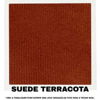 Sofá 3 Lugares Beny Com Chaise Direito Suede Terracota - 7