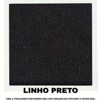Sofá 3 Lugares Beny Com Chaise Direito Linho Preto - 3